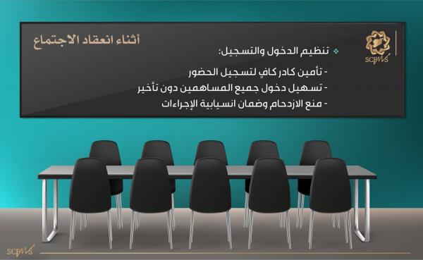 تنظيم اجتماعات الهيئات العامة للشركات المساهمة العامة 3