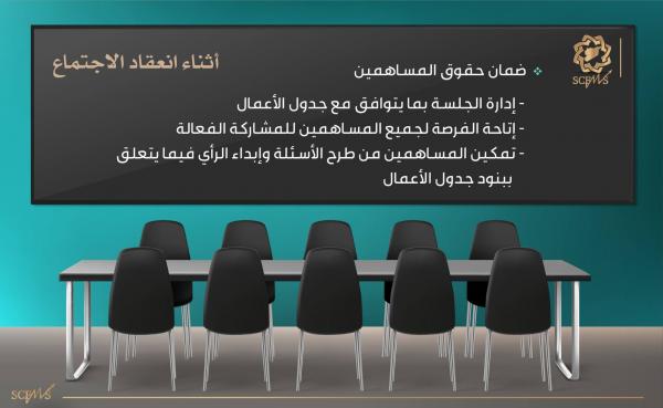 تنظيم اجتماعات الهيئات العامة للشركات المساهمة العامة 5